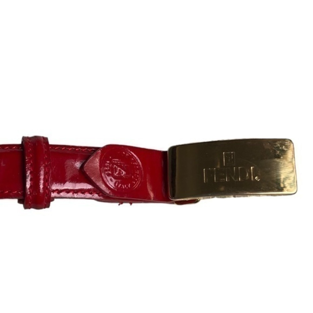 Fendi red vintage belt authentic made in Italy